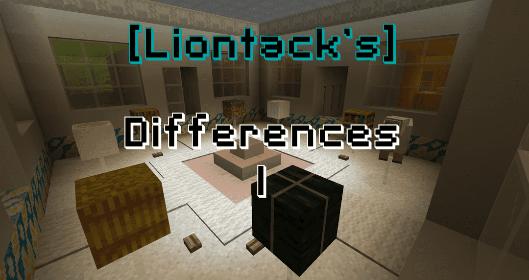 The logo for [Liontack's] Differences 1, a Minecraft map for 1.15.2 by Liontack on MCCreations