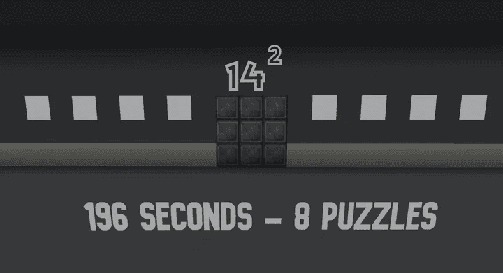 The logo for 14^2, a Minecraft map for 1.16.1 by Henzoid on MCCreations