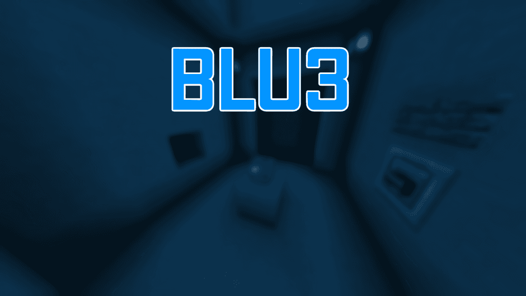 The logo for BLU3, a Minecraft map for 1.16.4 by Ahpl on MCCreations