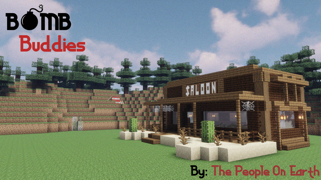 The logo for Bomb Buddies!, a Minecraft map for 1.17.1 by The People on Earth on MCCreations