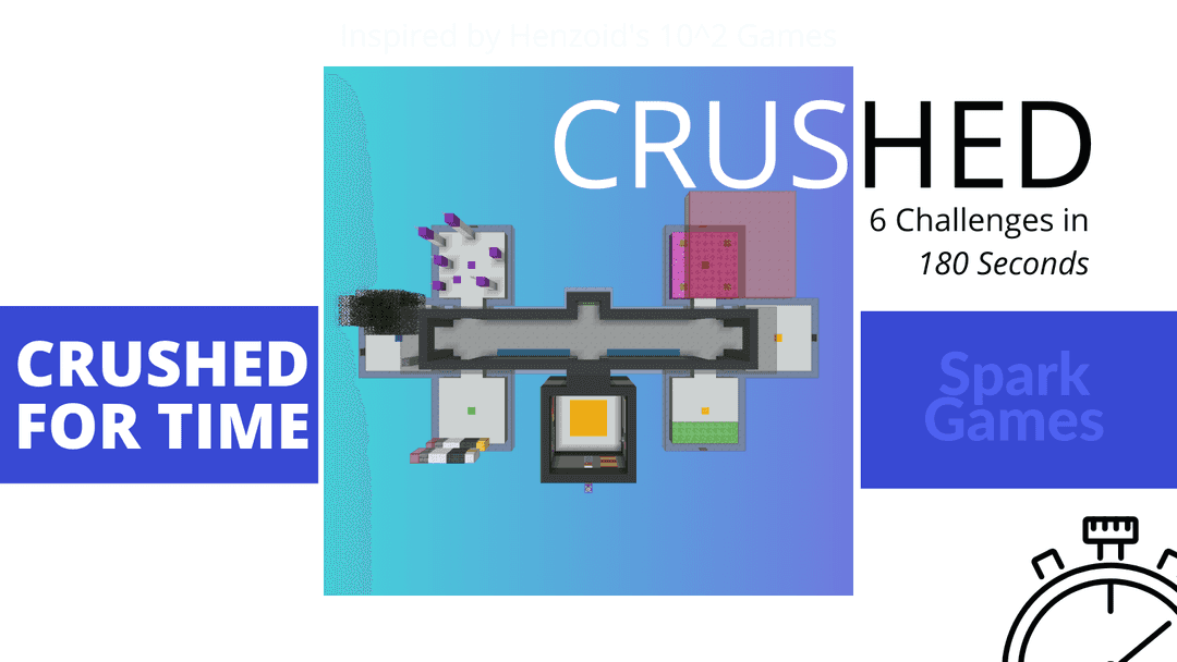 The logo for Crushed For Time, a Minecraft map for 1.15.2 by Spark Games on MCCreations