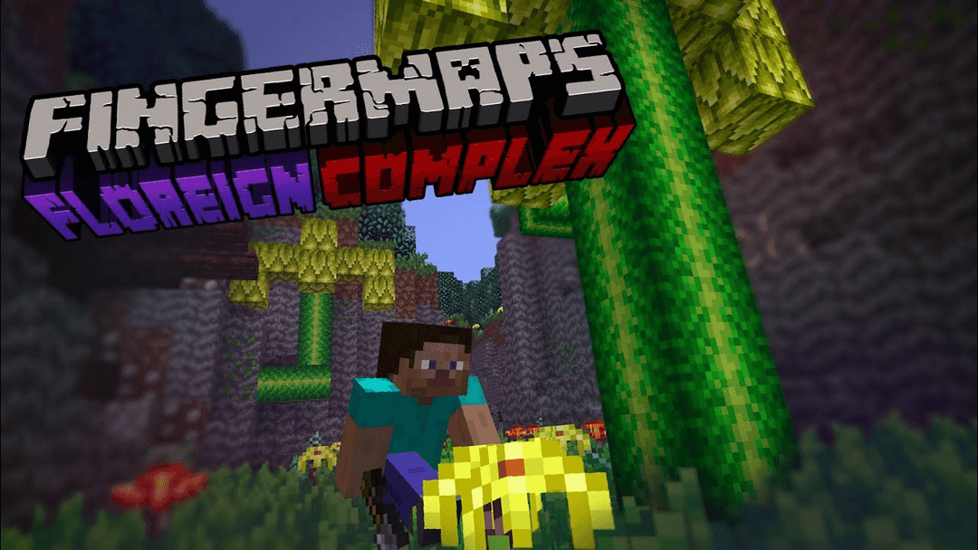 The logo for Floreign Complex (Reboot), a Minecraft map for  by FingerMaps on MCCreations