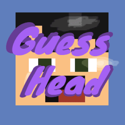 The logo for Guesshead, a Minecraft map for 1.15.2 by flcme on MCCreations