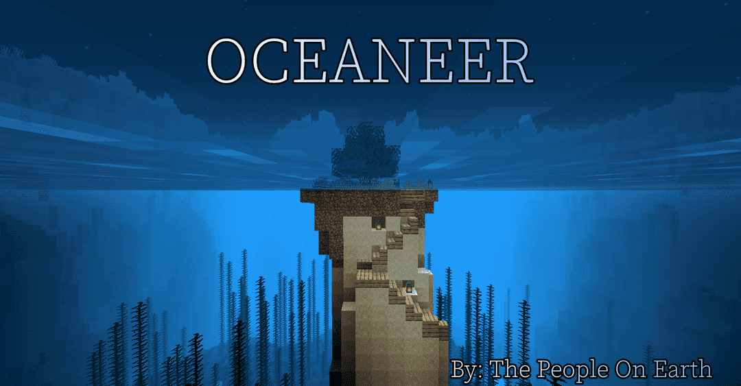 The logo for Oceaneer, a Minecraft map for 1.17.1 by The People on Earth on MCCreations