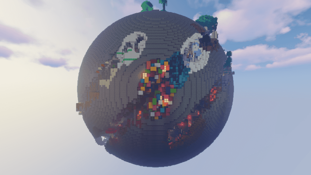 The logo for Planet Parkour, a Minecraft map for 1.16.4 by AmirKaká on MCCreations