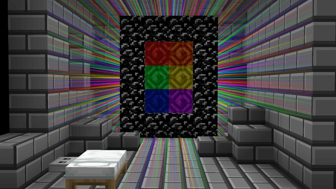 The logo for Rainbow Escape, a Minecraft map for 1.15.2 by NICO_THE_PRO on MCCreations