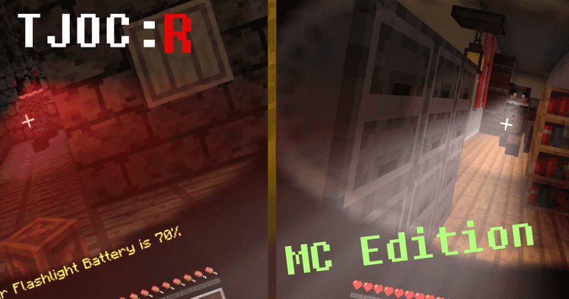 The logo for TJOC:R MC Edition, a Minecraft map for 1.16.1 by Fed Productions on MCCreations