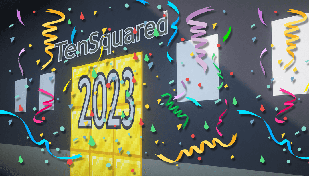 TenSquared 2023的标志—由Henzoid为Minecraft1.19.3创作的Minecraftmap，上传于MCCreations
