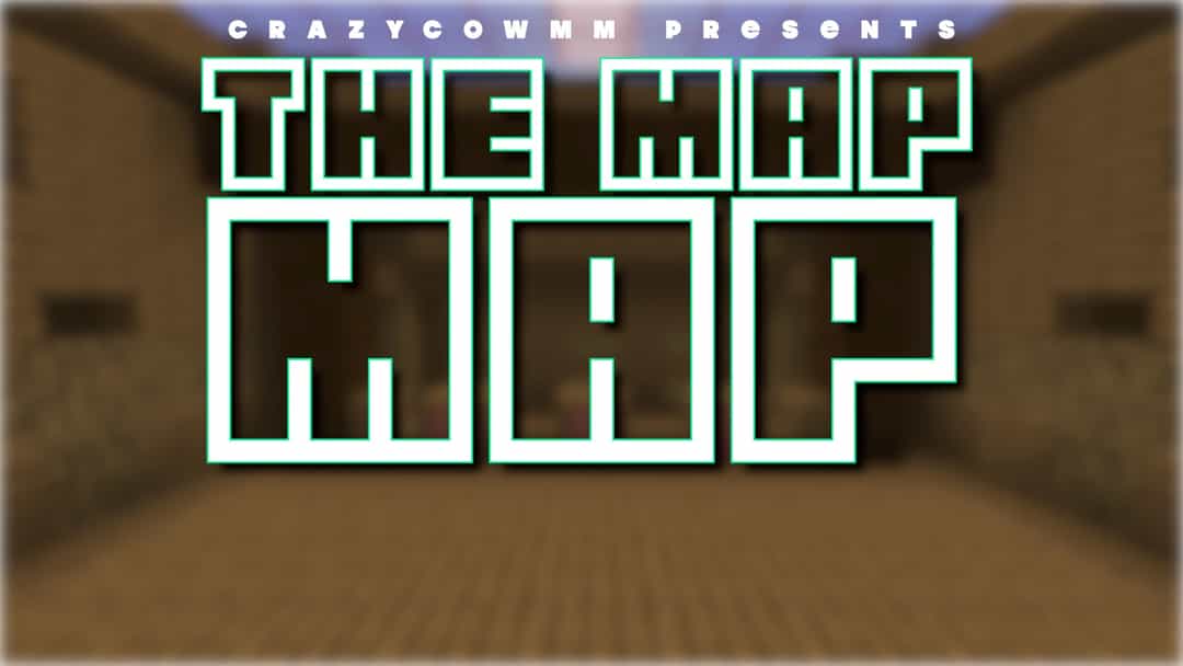 The logo for The Map Map, a Minecraft map for 20w17a by CrazyCowMM on MCCreations