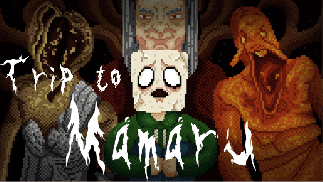 The logo for Trip to Mamaru, a Minecraft map for 1.17+ by LeshaGloom on MCCreations