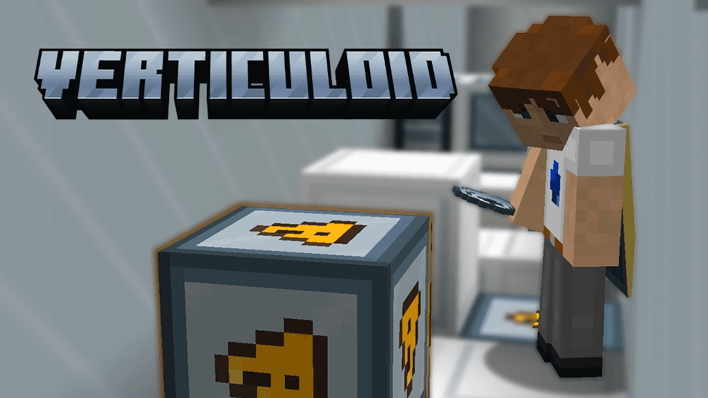 The logo for Verticuloid, a Minecraft map for 1.18.2 by FingerMaps on MCCreations