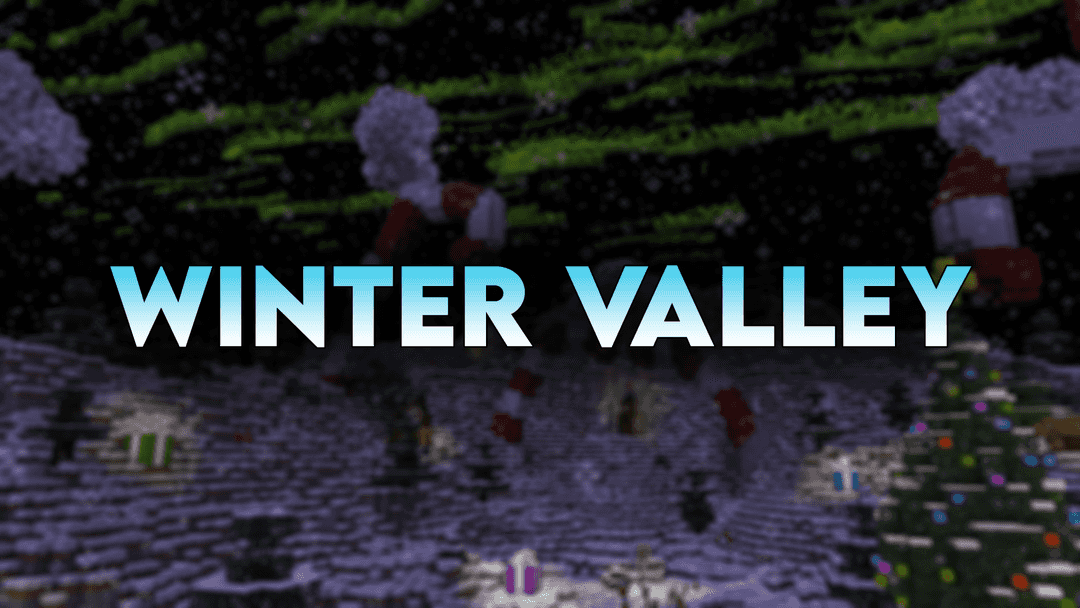 The logo for Winter Valley, a Minecraft map for 1.19.3 by Slender on MCCreations