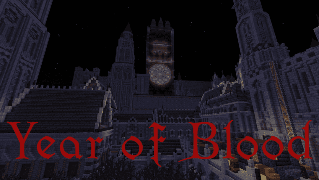 The logo for Year of Blood, a Minecraft map for 1.19+ by LGSC team on MCCreations