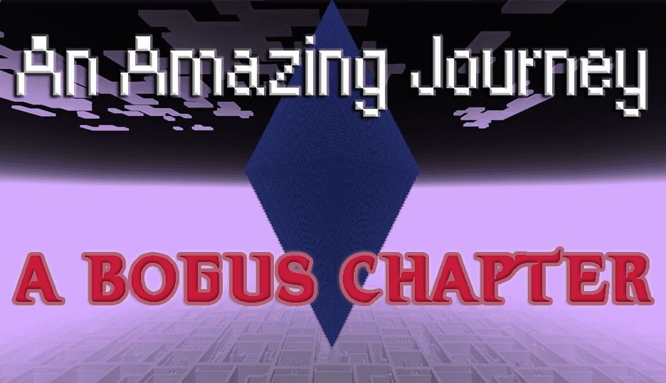 The logo for An Amazing Journey: A Bogus Chapter, a Minecraft map for 1.20.4 by TheZaius on MCCreations