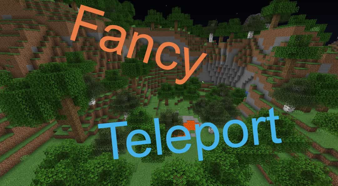 The logo for Fancy Teleport, a Minecraft datapack for  by Zombie1111 on MCCreations