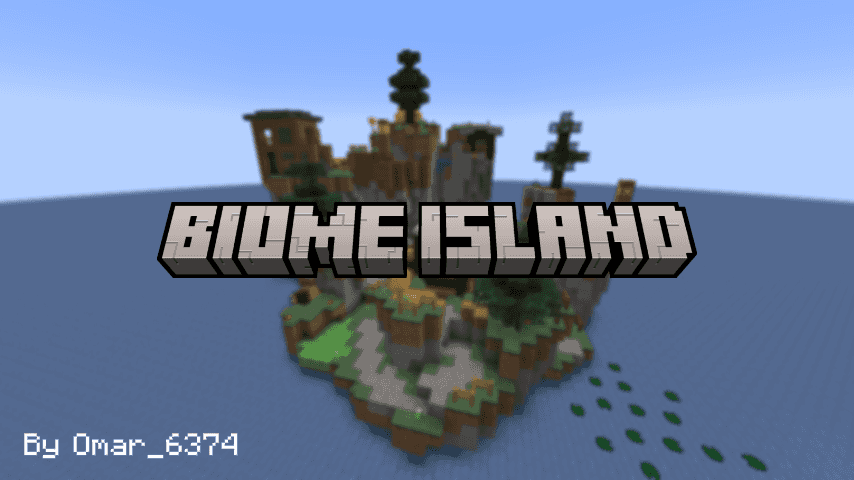 The logo for Biome Island, a Minecraft map for 1.21.4 by Omar_6374 on MCCreations