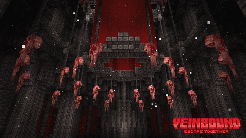 The logo for Veinbound, a Minecraft map for 1.21.8 by TheWorfer27 on MCCreations