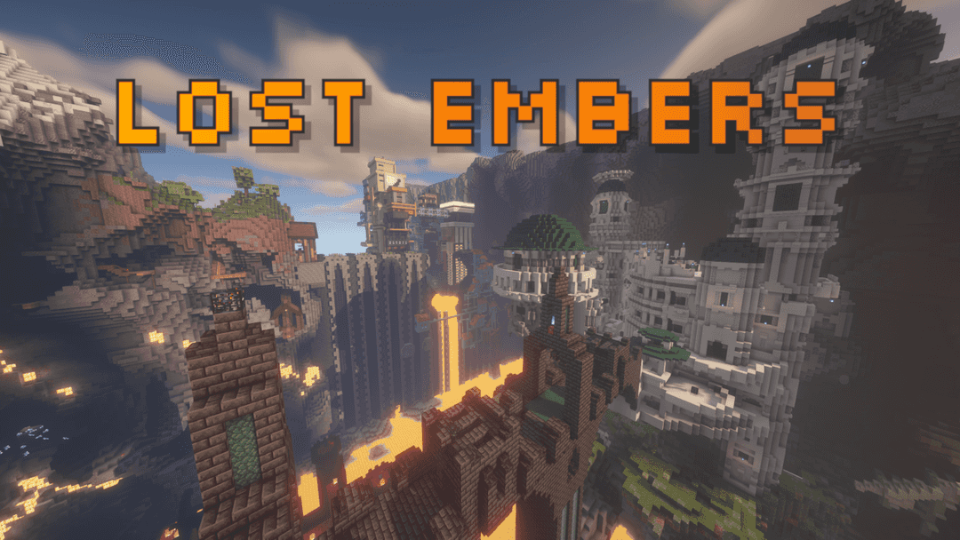 The logo for Lost Embers, a Minecraft map for 1.19.3 by Cake on MCCreations
