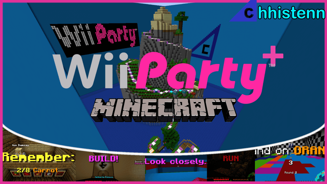 The logo for Wii Party Plus, a Minecraft map for 1.21.3 by Chhistenn on MCCreations