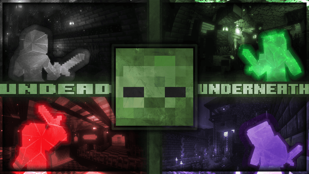 Undead Underneath: Point-Based Zombie Survival的标志—由Jondly为Minecraft1.21.11创作的Minecraftmap，上传于MCCreations
