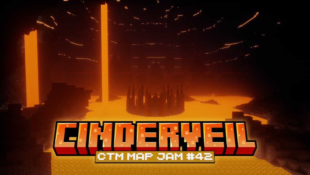 The logo for Cinderveil CTM, a Minecraft map for  by KVT on MCCreations