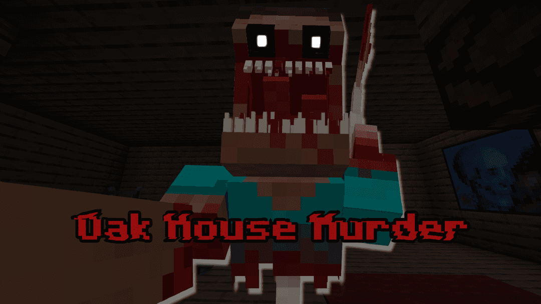 The logo for Oak House Murder, a Minecraft map for 1.20.2-1.20.4 by OpenVoxel Studios on MCCreations