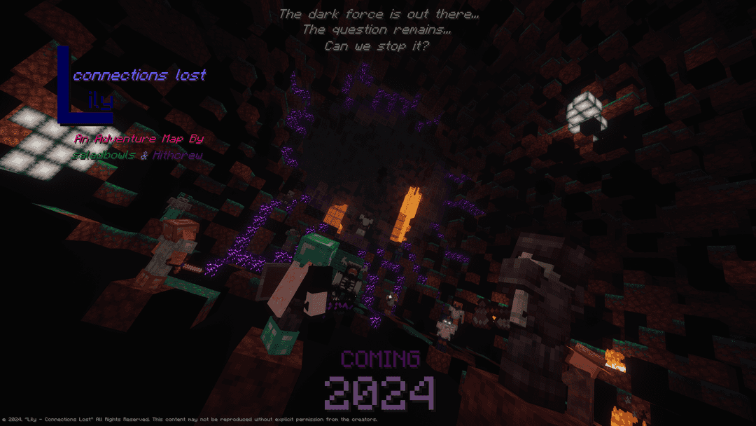 The logo for Lily - Connections Lost, a Minecraft map for 1.20.4 by saladbowls on MCCreations