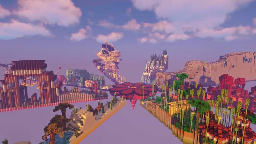 The logo for Biome Run Remix, a Minecraft map for 1.21 by Supersette on MCCreations