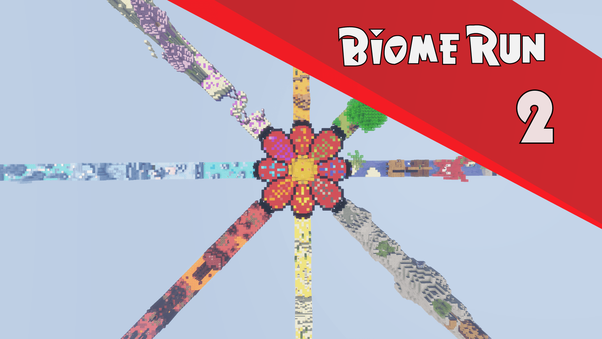 The logo for Biome Run 2, a Minecraft map for Minecraft 1.15.2 by Supersette on MCCreations