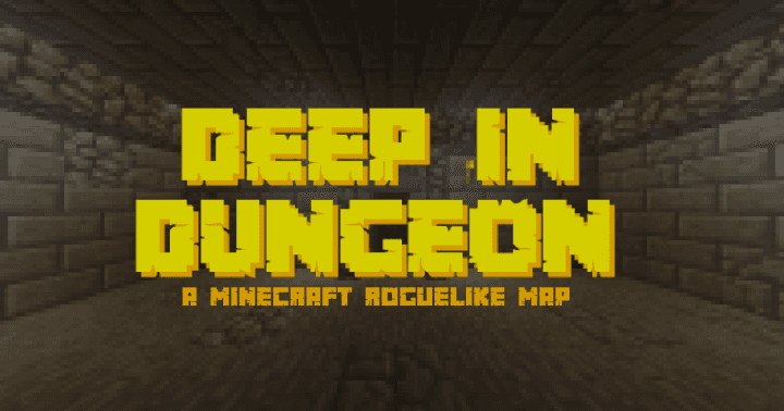 The logo for Deep in Dungeon, a Minecraft map for Minecraft 1.12.2 by MrKisiel on MCCreations