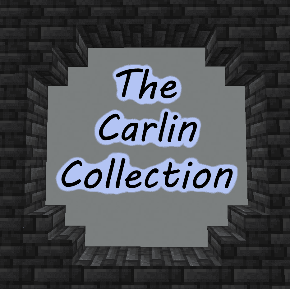 The logo for Find the Button: The Carlin Collection, a Minecraft map for Minecraft 1.20.1 by DeuxiemeCarlin on MCCreations