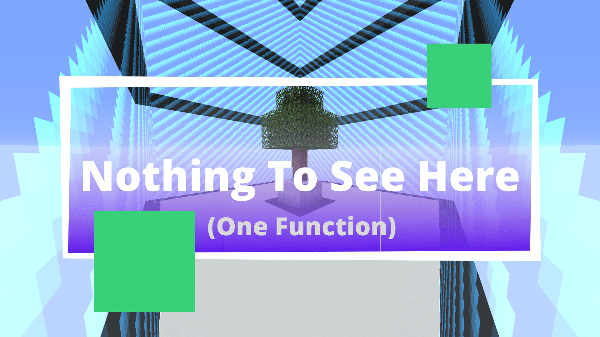 The logo for Nothing To See Here, a Minecraft map for Minecraft 1.14.4 by Spark Games on MCCreations