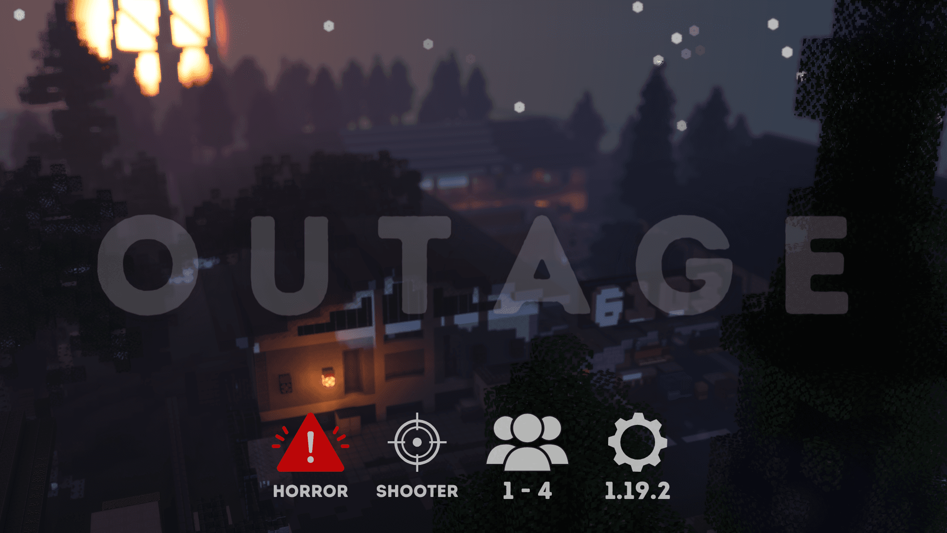 The logo for OUTAGE, a Minecraft map for Minecraft 1.19.2 by Spark Games on MCCreations