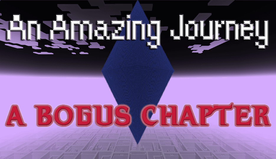 The logo for An Amazing Journey: A Bogus Chapter, a Minecraft map for Minecraft 1.20.4 by TheZaius on MCCreations