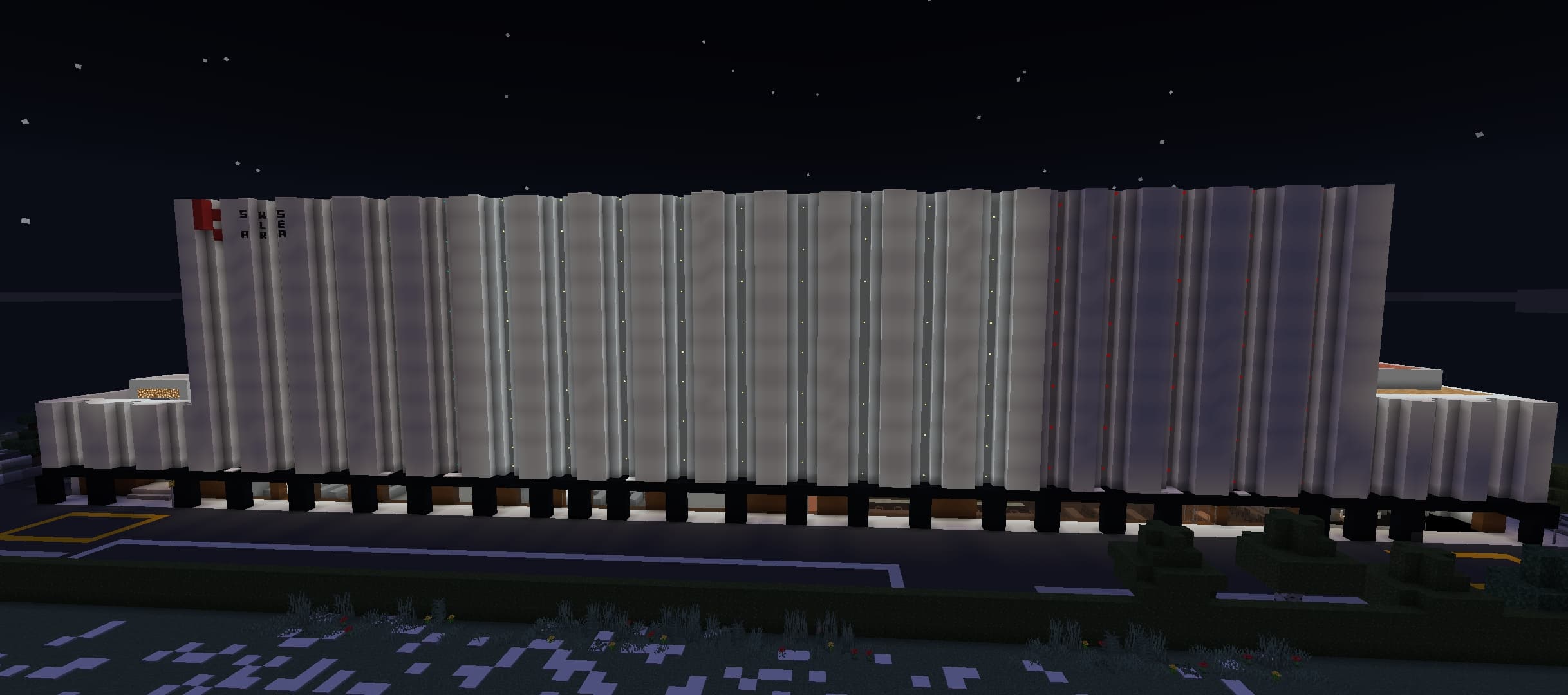 Swiss Life Arena的標誌，Minecraft地圖