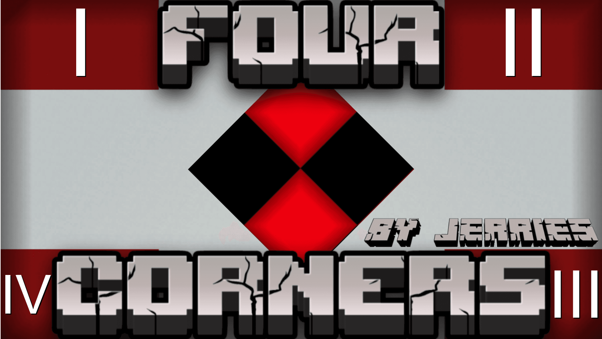 The logo for Four Corners!, a Minecraft map for Minecraft 1.21.5 by Jerries on MCCreations