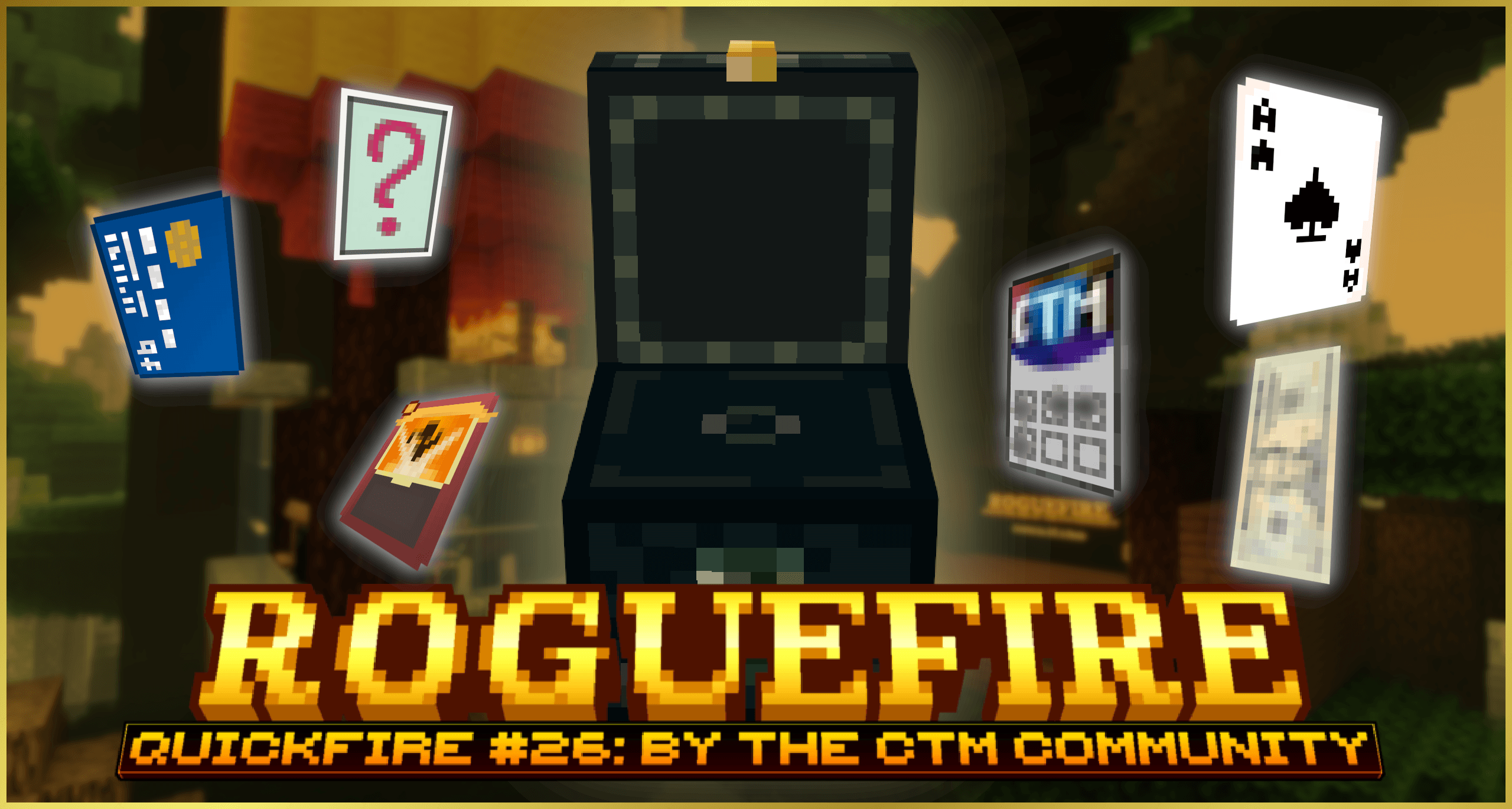 Roguefire CTM的標誌—由KVT為Minecraft1.21.10創作的Minecraftmap，上傳於MCCreations