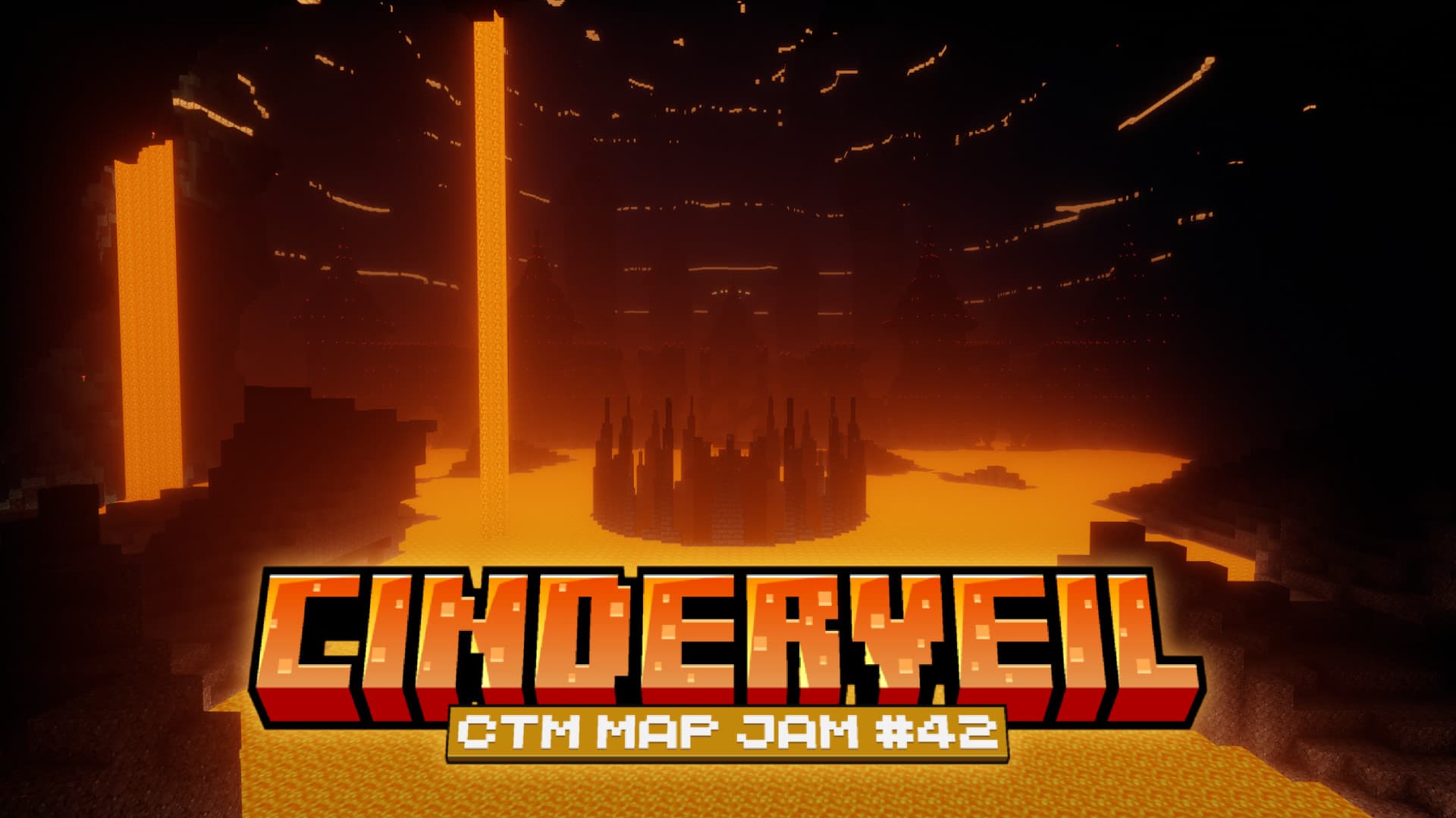 The logo for Cinderveil CTM, a Minecraft map for  by KVT on MCCreations