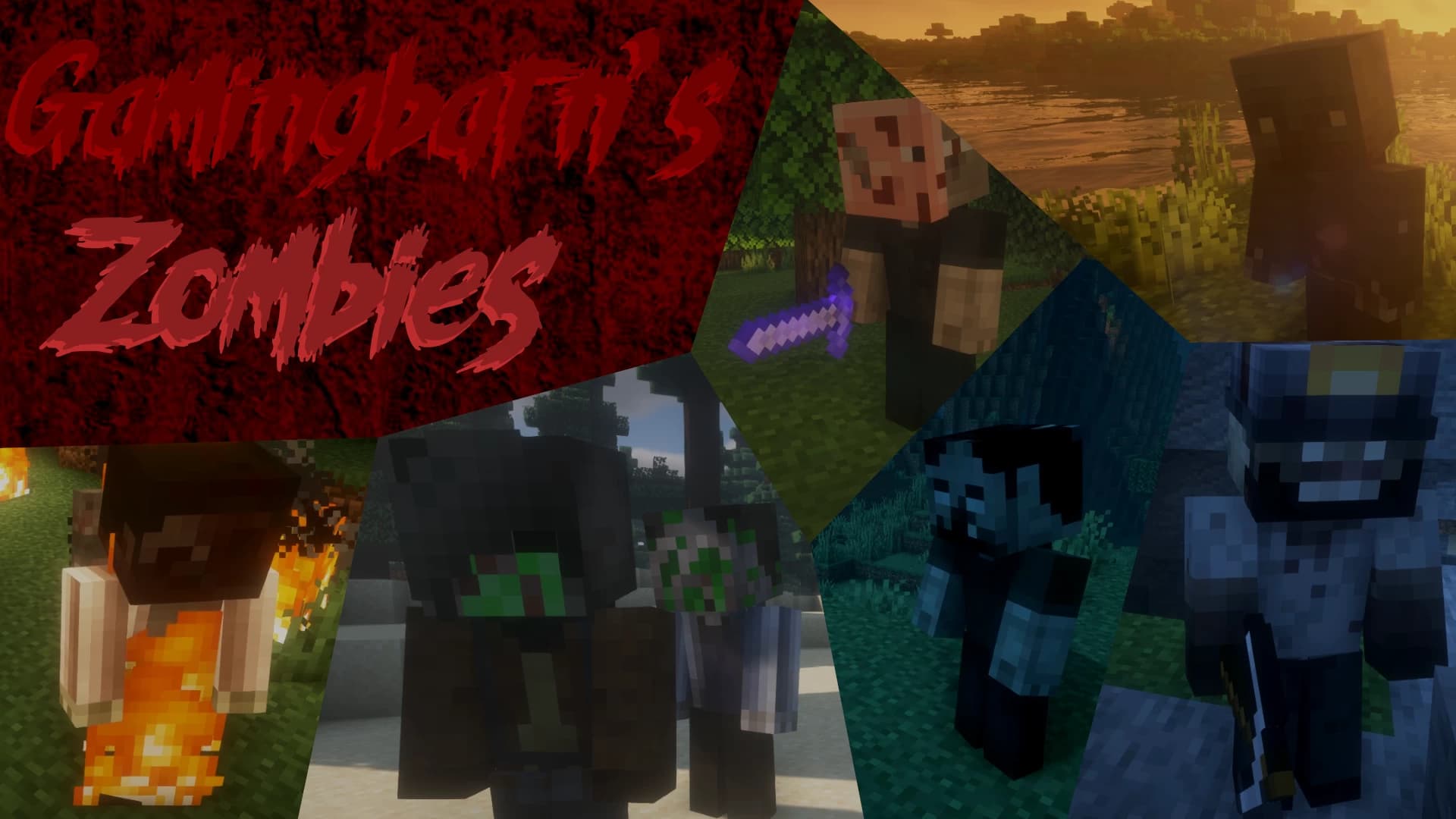 MinecraftのデータパックGamingbarn's Zombiesのロゴ