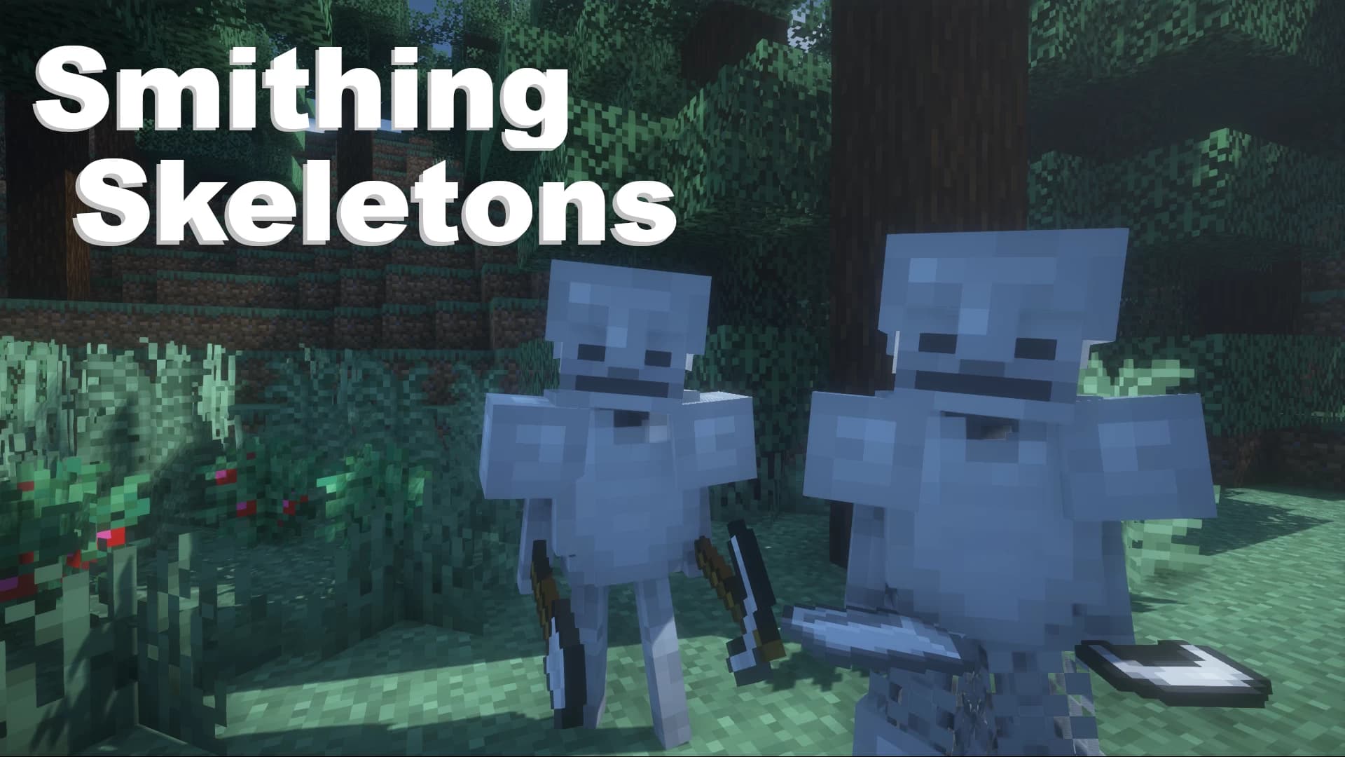 MinecraftのデータパックSmithing Skeletonsのロゴ