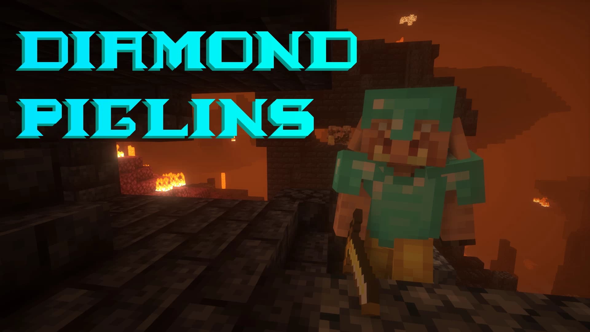 MinecraftのデータパックDiamond Piglinsのロゴ