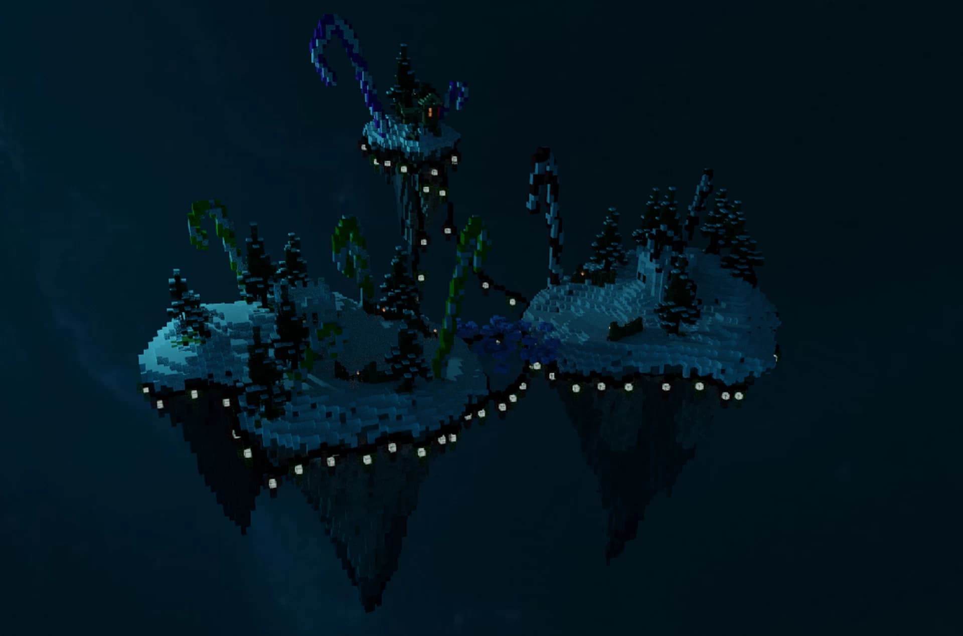 MinecraftのマップSnowy Skirmishのロゴ
