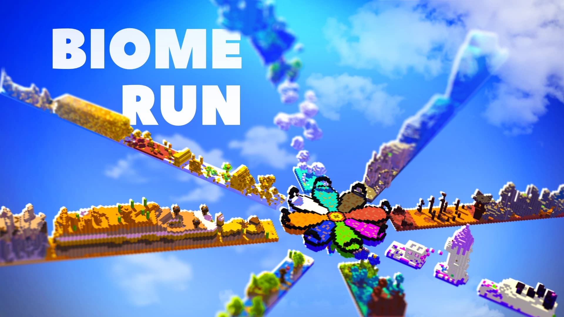 MinecraftのマップBiome Run 3のロゴ