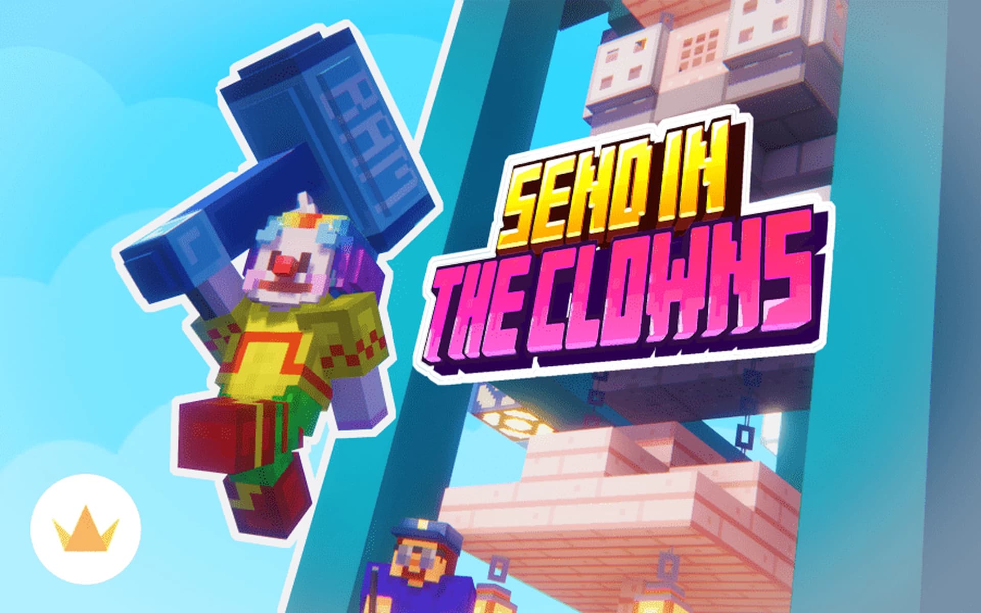 MinecraftのマップSend in the Clownsのロゴ