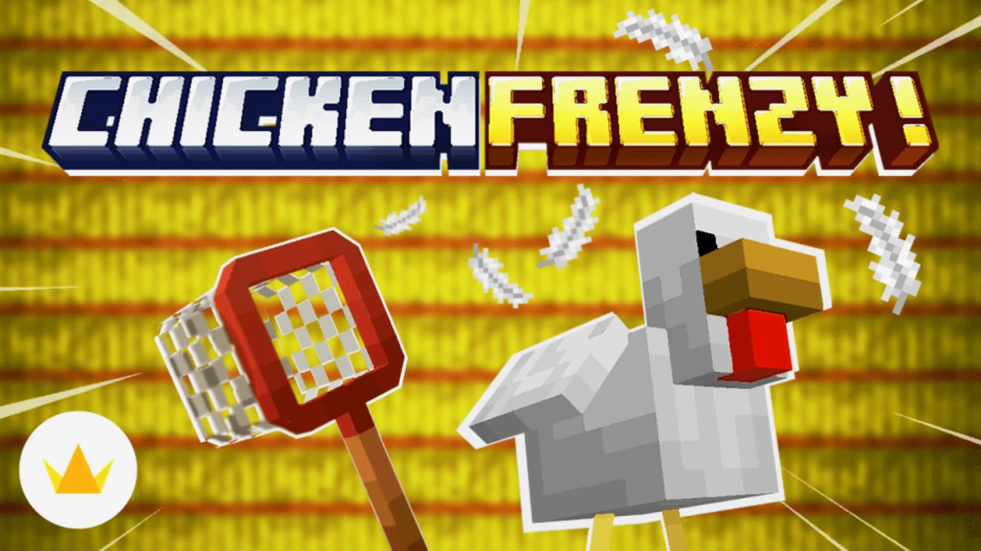 MinecraftのマップChicken Frenzyのロゴ