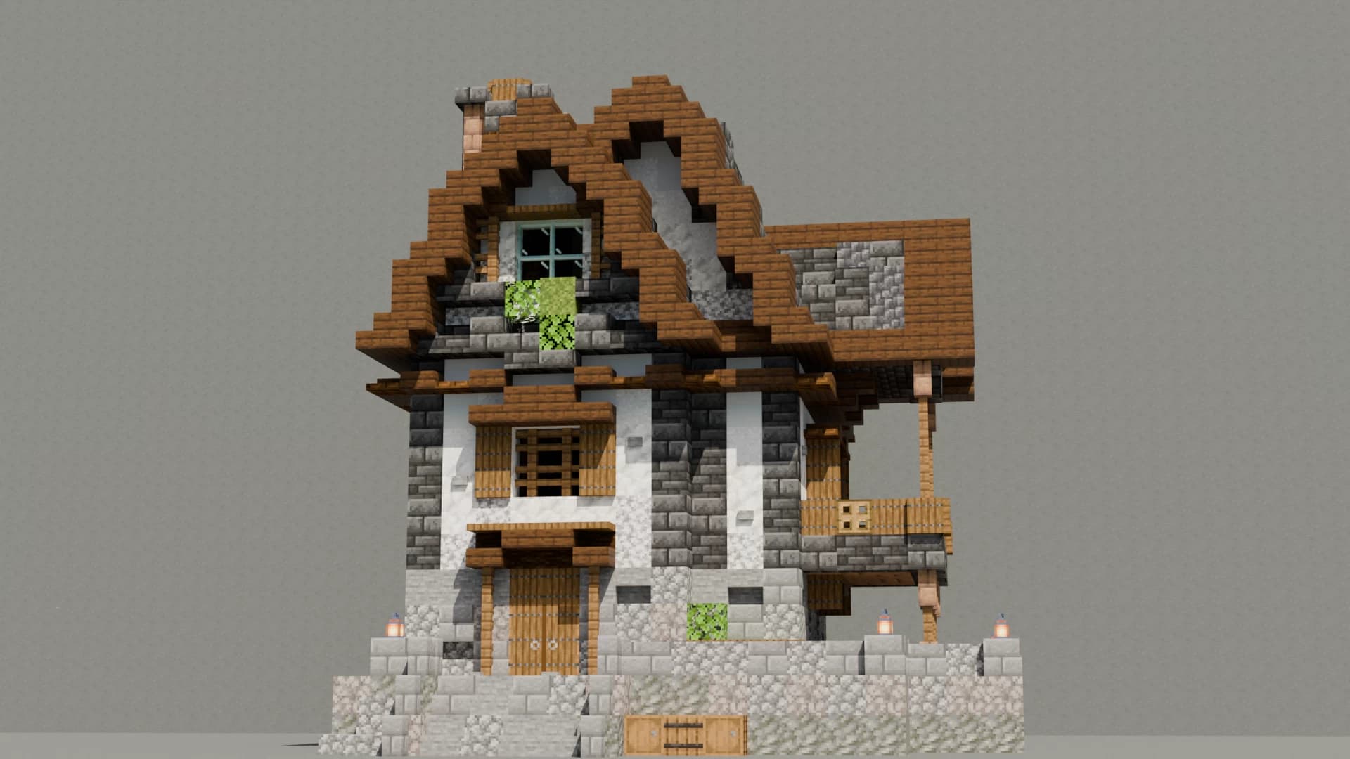 MinecraftのマップMinecraft Medieval House - The Startのロゴ