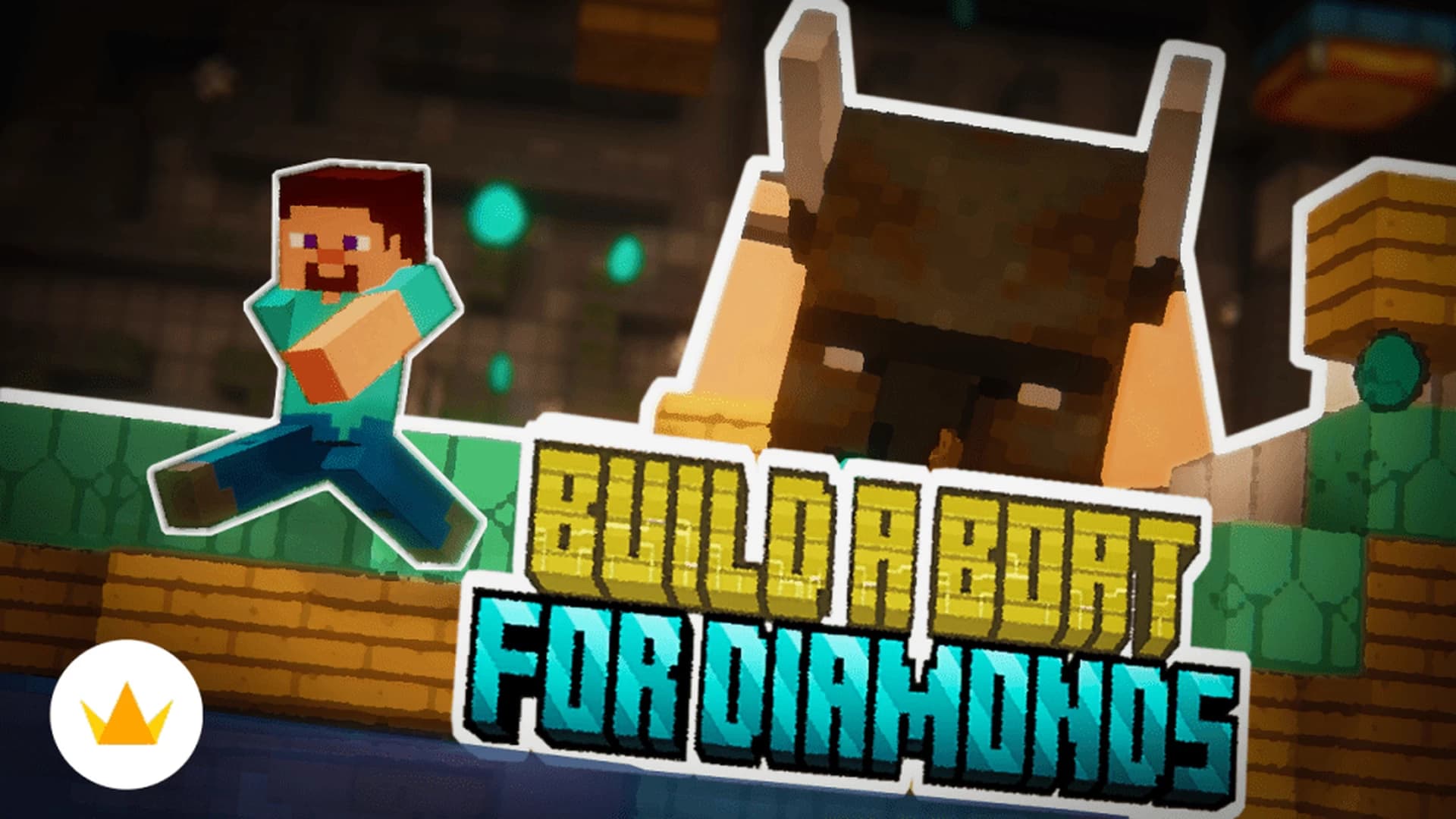 MinecraftのマップBuild a Boat for Diamondsのロゴ