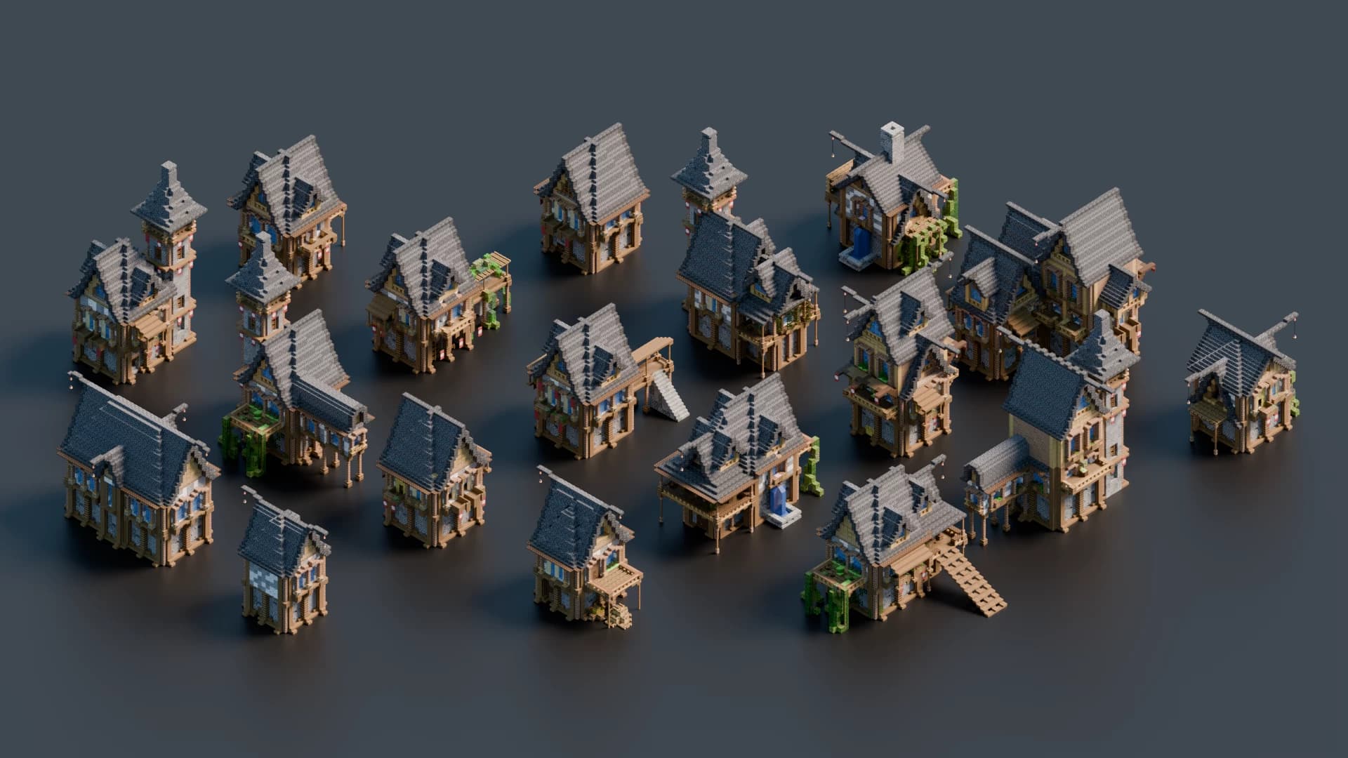 MinecraftのマップBundle 18 Minecraft Medieval Houses - Collection Fastのロゴ